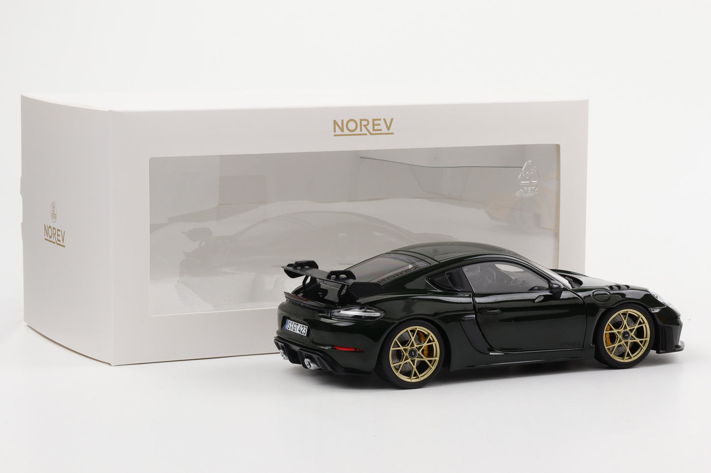 1:18 Norev Porsche 718 Cayman GT4 RS Weissachpaket brewstergreen 187250