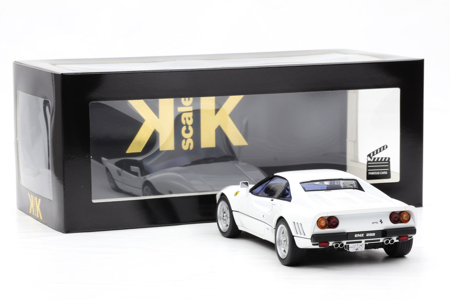 1:18 Ferrari Top Gear Chris Evans 288 GTO 1984 weiss KK-Scale diecast KKDC180416