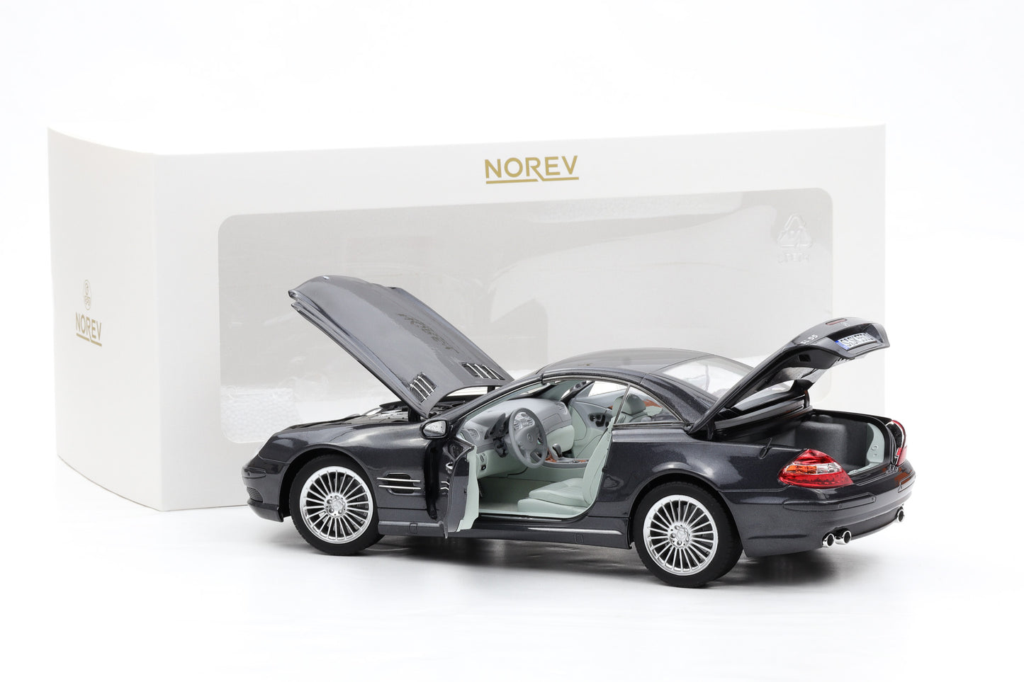 1:18 Norev Mercedes-Benz SL55 AMG R230 mit Hardtop Tectite grey metallic 200pcs