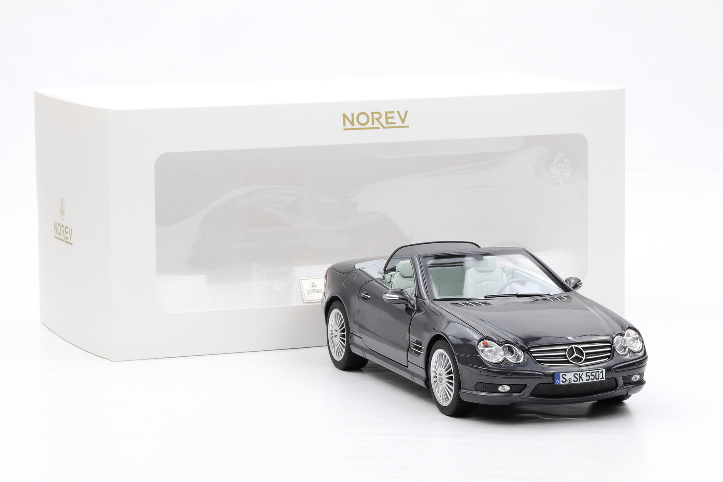 1:18 Norev Mercedes-Benz SL55 AMG R230 mit Hardtop Tectite grey metallic 200pcs