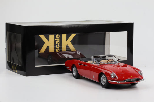 1:18 KK-Scale Ferrari 365 V12 California Spyder Pininfarina 1966 rot diecast