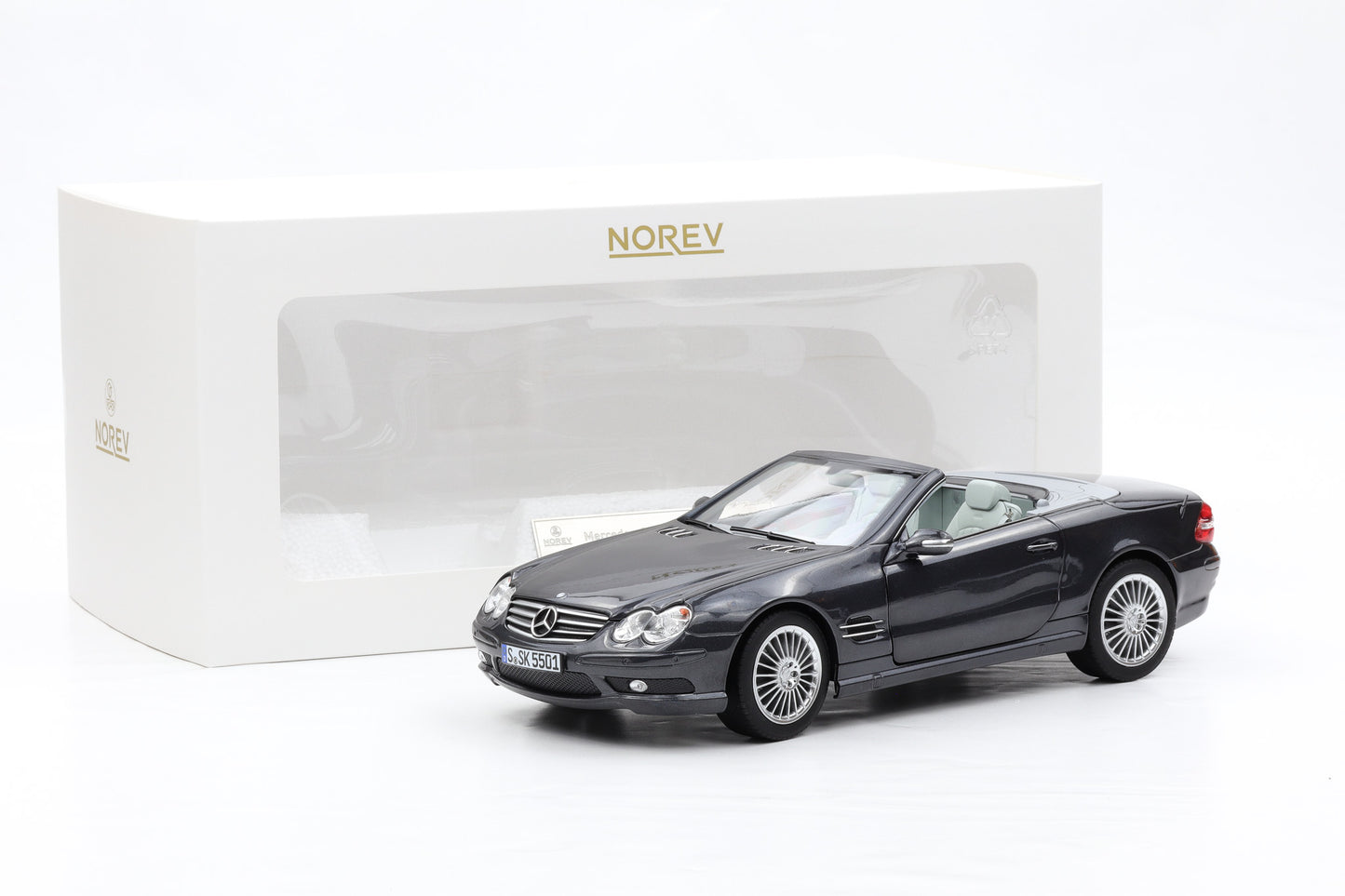 1:18 Norev Mercedes-Benz SL55 AMG R230 mit Hardtop Tectite grey metallic 200pcs