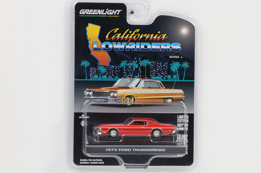 1:64 Greenlight 1973 Ford Thunderbird rot California Lowriders Series 6