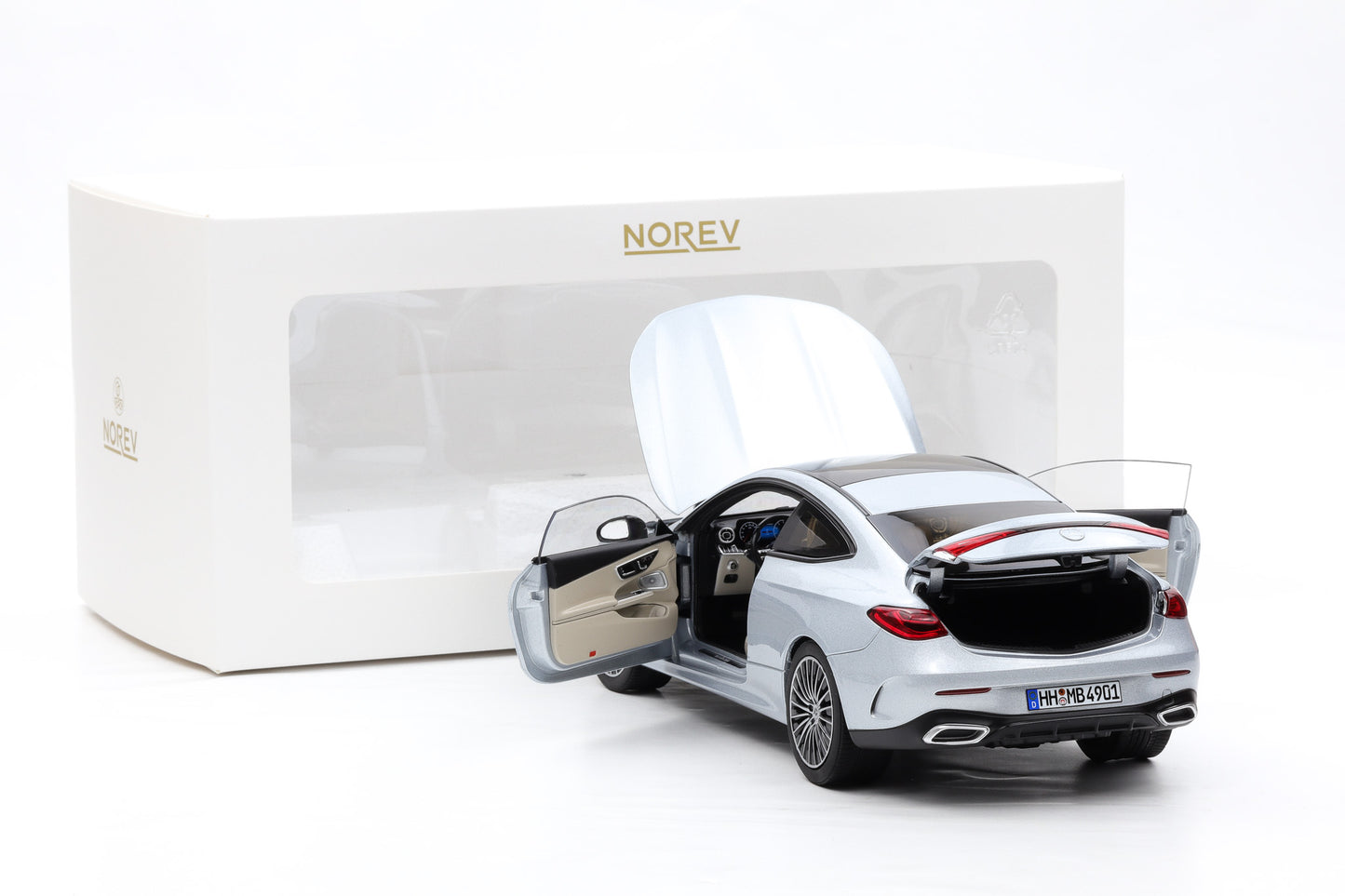 1:18 Norev Mercedes-Benz CLE Coupe C236 2024 Hightech silver metallic