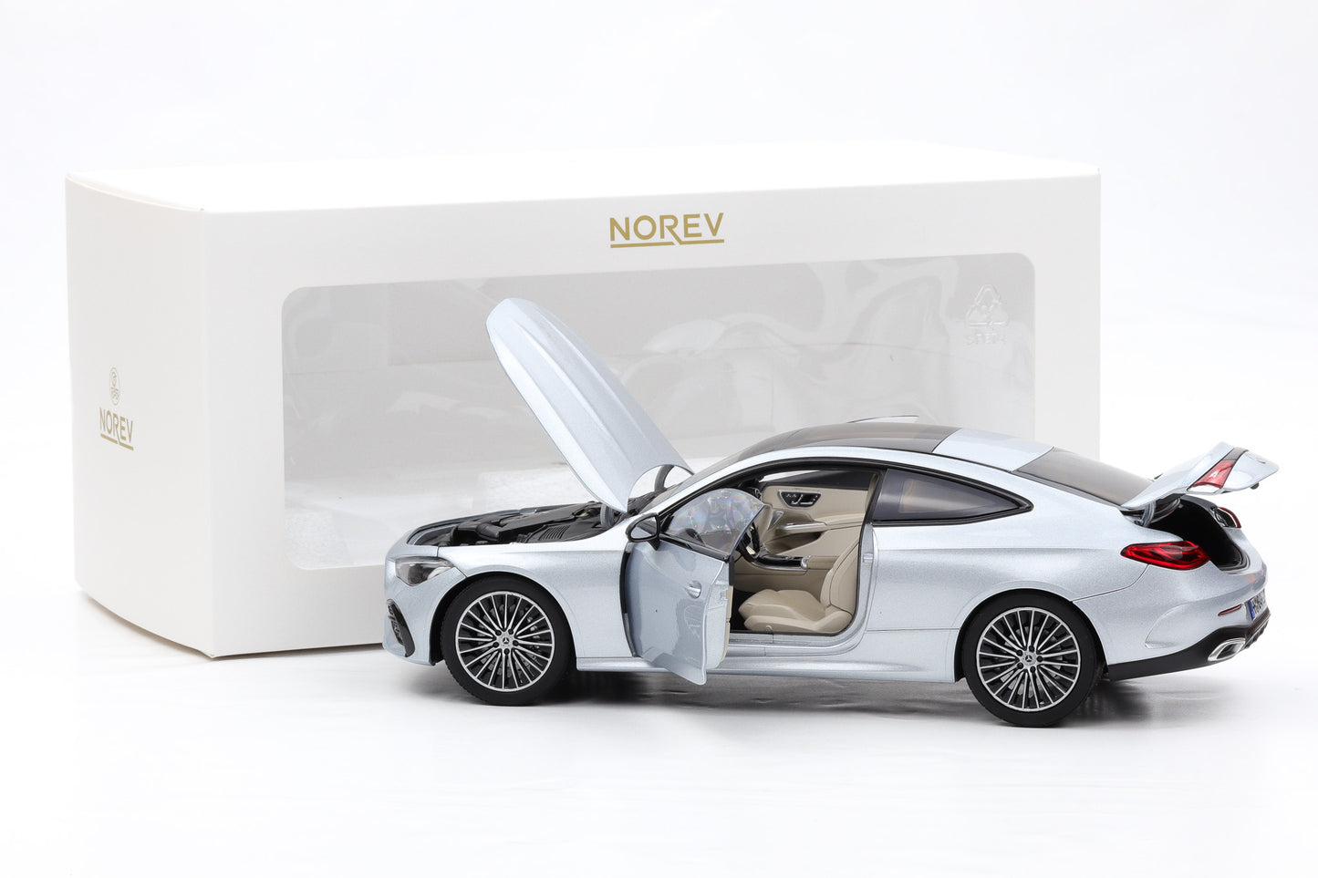 1:18 Norev Mercedes-Benz CLE Coupe C236 2024 Hightech silver metallic