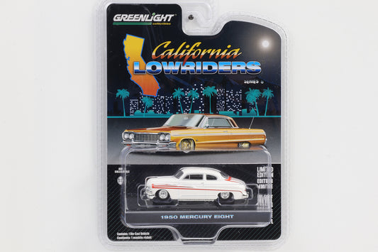 1:64 Greenlight 1963 1950 Mercury Eight weiß-rot California Lowriders Series 6