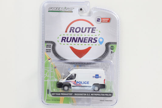1:64 Greenlight 2017 RAM Promaster Washington D.C. Metropolitan Police Route Runners