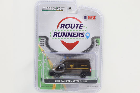1:64 Greenlight 2019 RAM Promaster UPS Route Runners