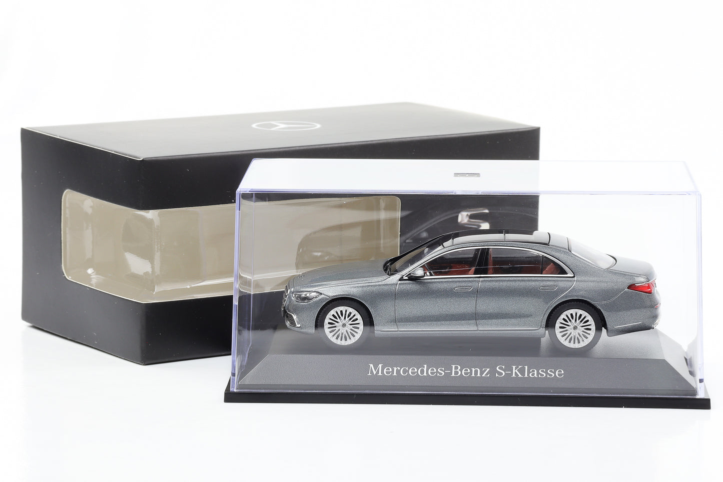 1:43 Mercedes-Benz S-Klasse V223 selenitgrau Herpa Dealer B6 696 0631