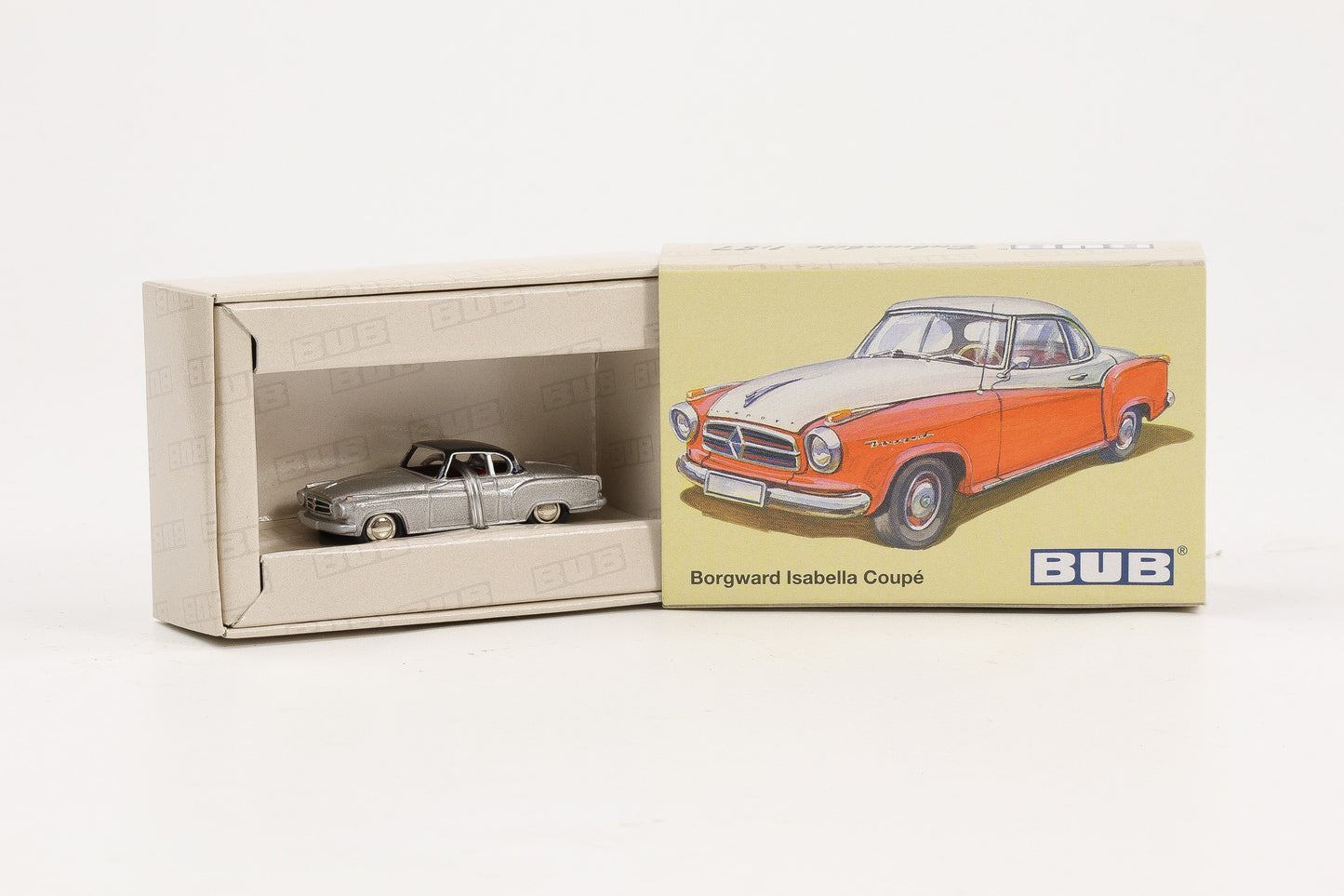 1:87 BUB Borgward Isabella Coupe graumetallic/schwarz Limited 1000 Stk. Art.Nr. 06602