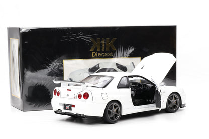 1:12 Nissan Skyline GT-R (R34) V-Spec II OEM-Felgen 2001 weiss KK Scale