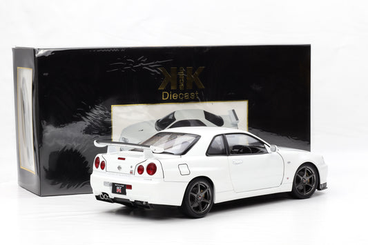 1:12 Nissan Skyline GT-R (R34) V-Spec II OEM-Felgen 2001 weiss KK Scale