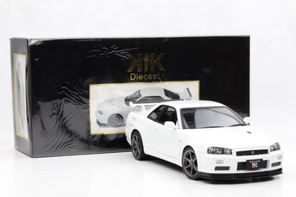 1:12 Nissan Skyline GT-R (R34) V-Spec II OEM-Felgen 2001 weiss KK Scale