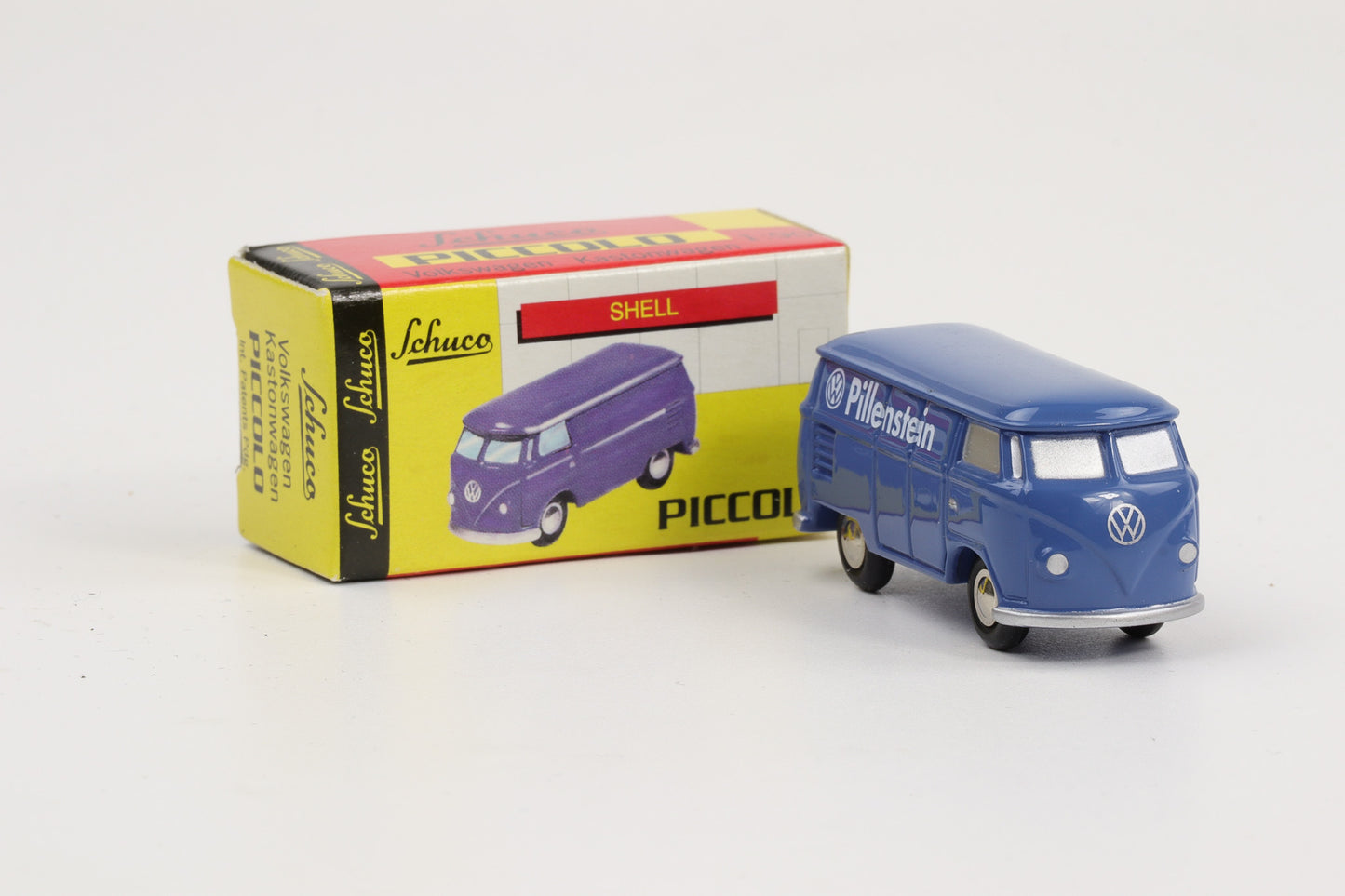 1:90 Schuco Piccolo VW T1 Bus Bulli 50 Jahre Pillenstein blau