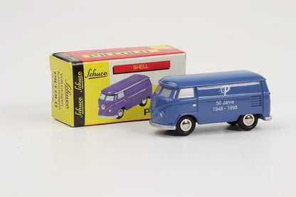 1:90 Schuco Piccolo VW T1 Bus Bulli 50 Jahre Pillenstein blau