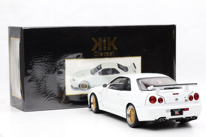 1:12 Nissan Skyline GT-R (R34) V-Spec II BBS-Felgen 2001 weiss KK Scale