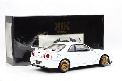 1:12 Nissan Skyline GT-R (R34) V-Spec II BBS-Felgen 2001 weiss KK Scale
