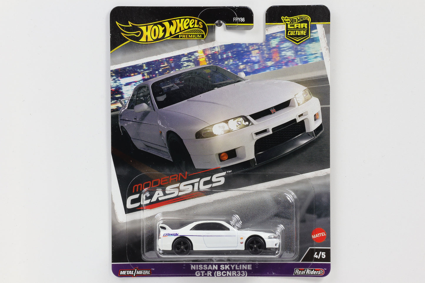 1:64 Hot Wheels Premium 2024 Modern Classics Nissan Skyline GT-R BCNR33 HRV99