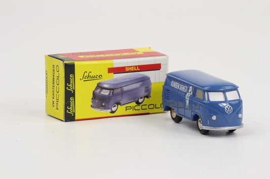 1:90 Schuco Piccolo VW T1 Bus Bulli Volkswagen Kundendienst blau