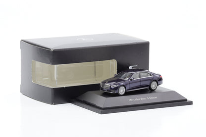 1:87 Mercedes-Benz S-Class V223 azul náutico Herpa Dealer B6 696 0629