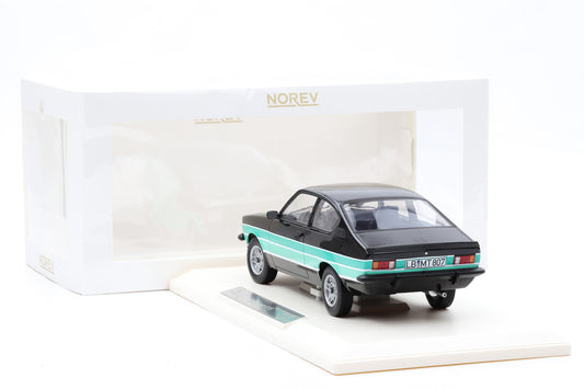 1:18 Norev Opel Kadett GT/E C-Coupe 1977 black/ green stripes - Limited 200 pcs.