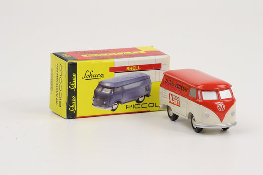 1:90 Schuco Piccolo VW T1 Bus Bulli 20 Jahre Oldtimer Markt 25 Jahre Veterama orange-weiß