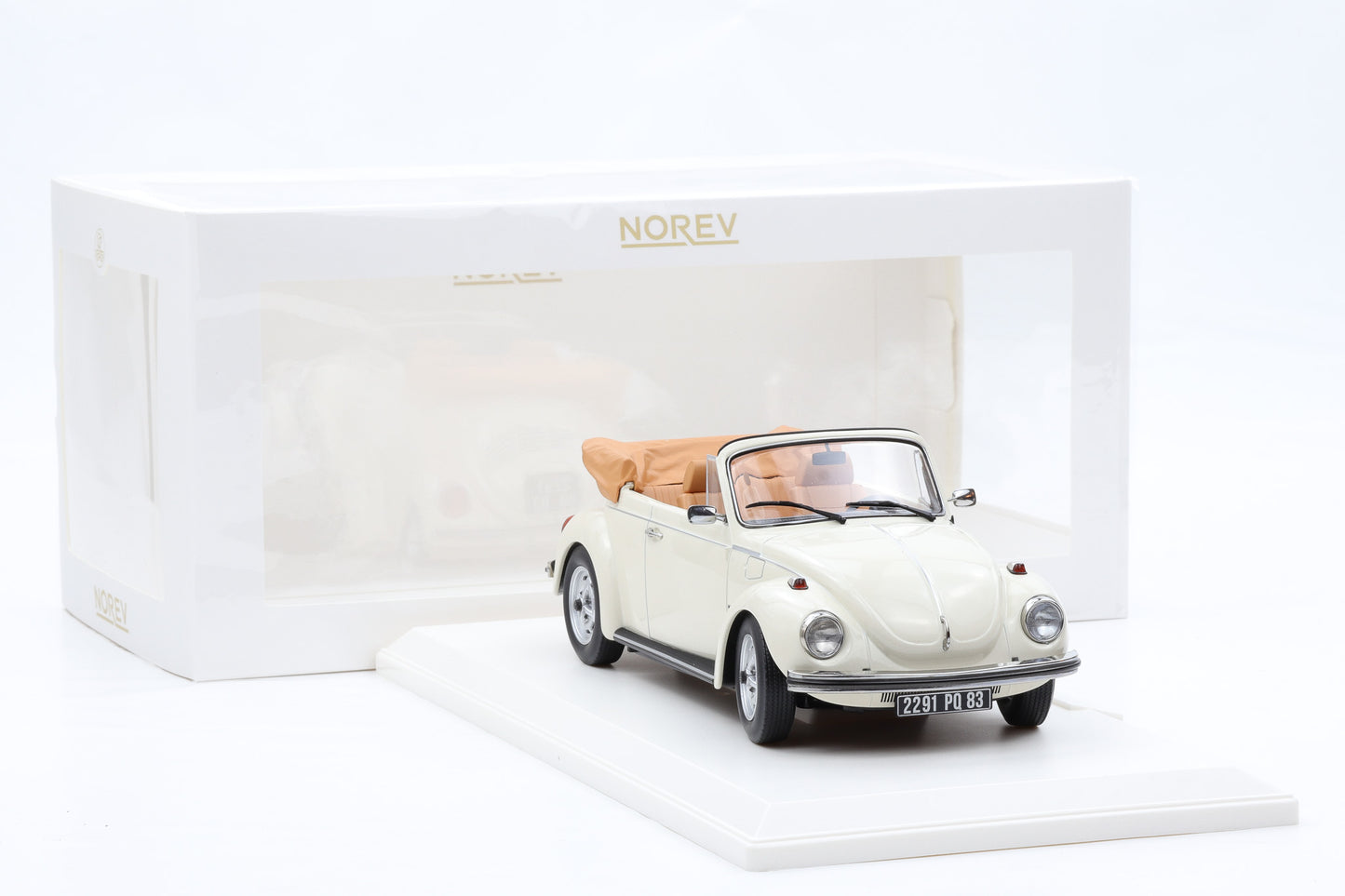 1:18 Norev VW Volkswagen Käfer 1303 Cabriolet 1973 Cream white