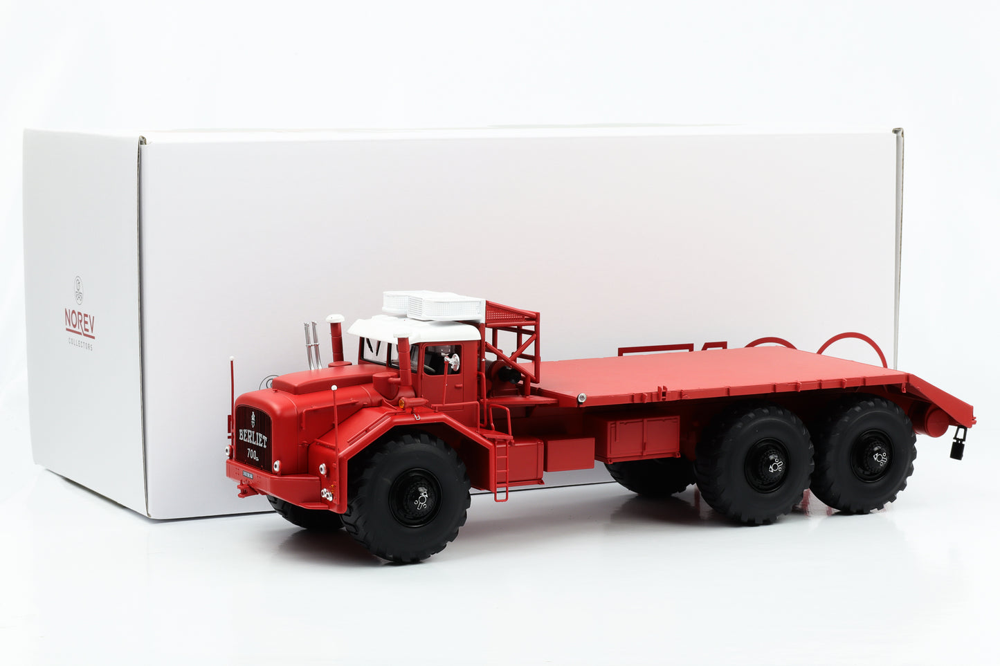 1:43 Berliet T100 senza telone laterale n. 1 rosso 1960 Norev 690039