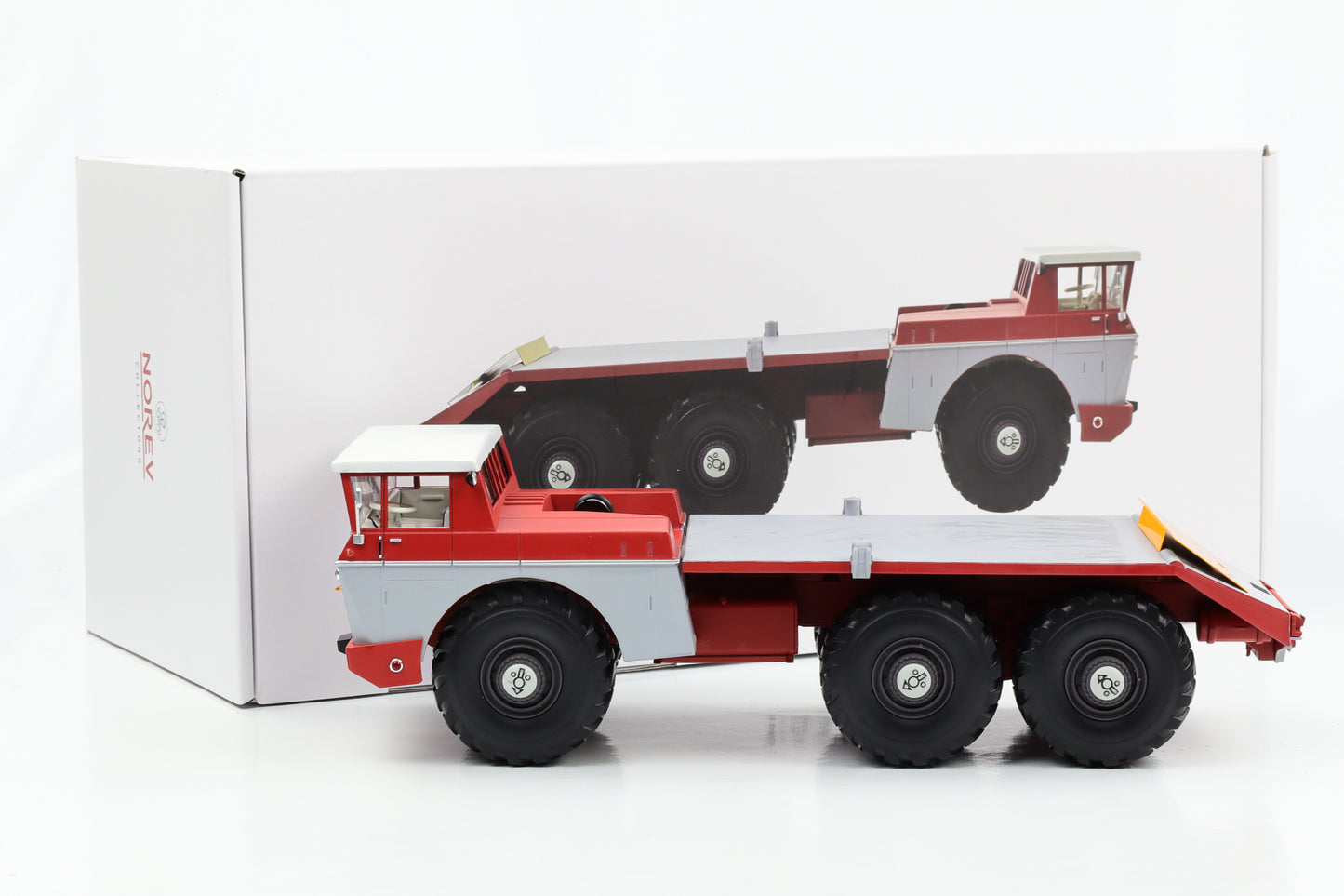 1:43 Berliet T100 LKW "Auf dem Weg nach Tulsa" Nr. 4 rot 1959 Norev 690043