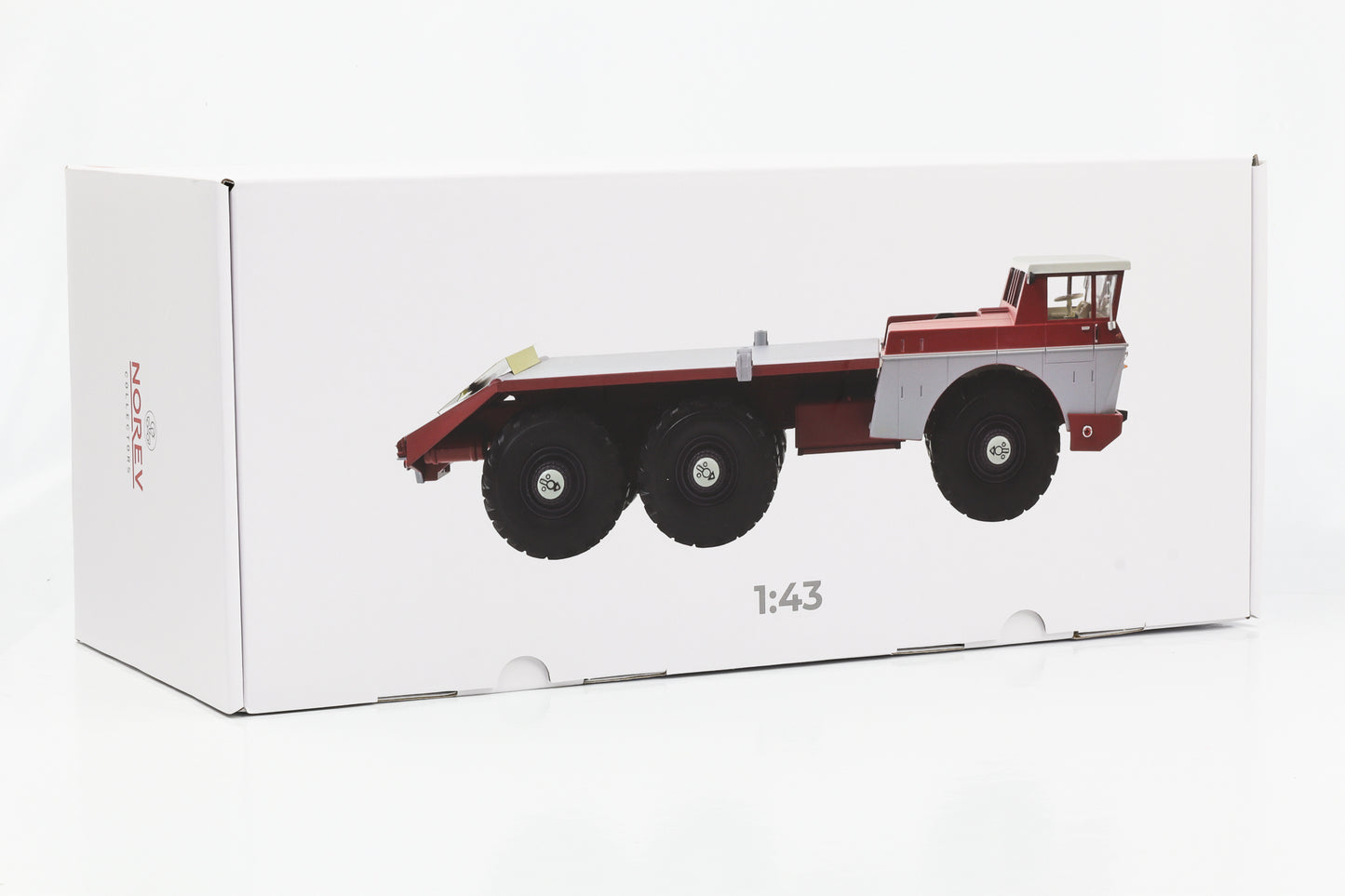 1:43 Caminhão Berliet T100 "A caminho de Tulsa" No. 4 vermelho 1959 Norev 690043