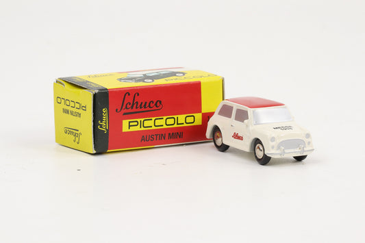 1:90 Schuco Piccolo Austin Mini Cooper Messe 1998 weiß-rot Art.Nr. 01331-AM