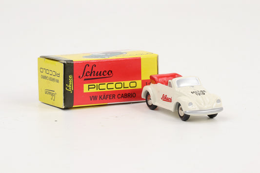 1:90 Schuco Piccolo VW Käfer Cabrio Messe 1999 weiß