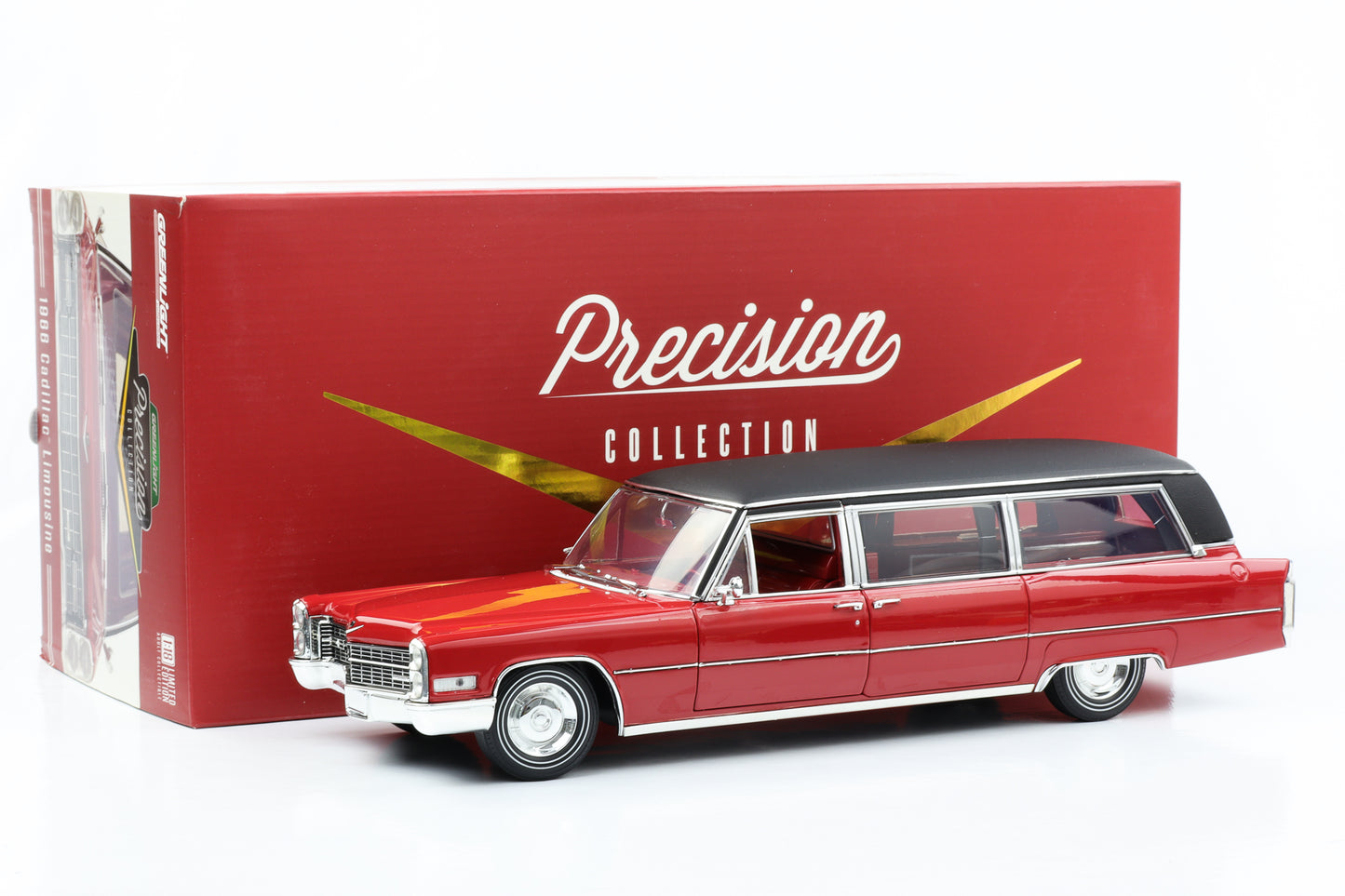 1:18 Cadillac S&S Limousine 1966 burgundy Precision Collection Greenlight