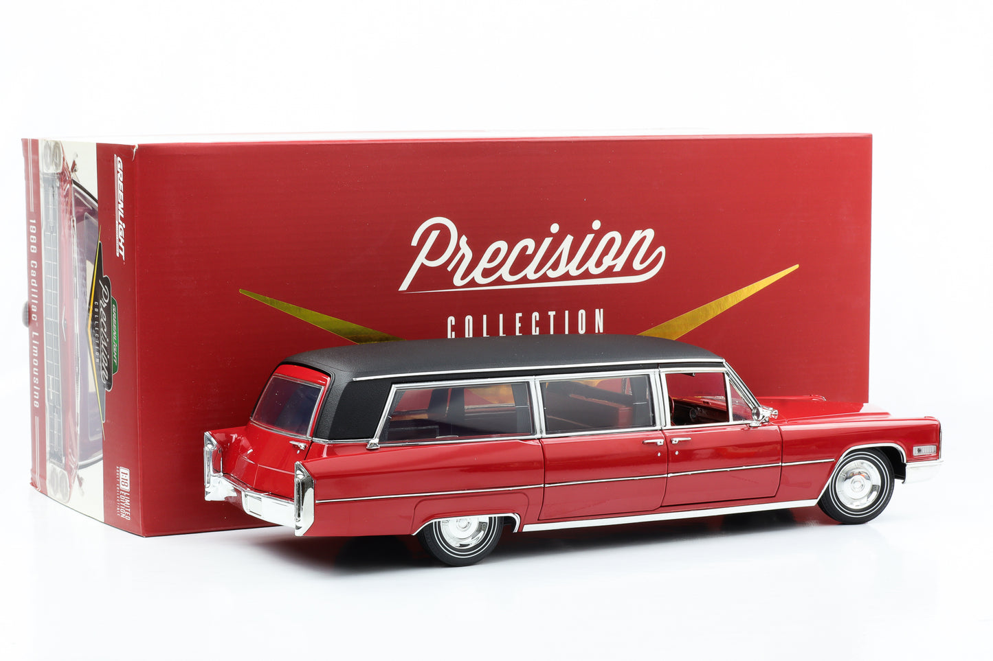 1:18 Cadillac S&S Limosine 1966 weinrot Precision Collection Greenlight