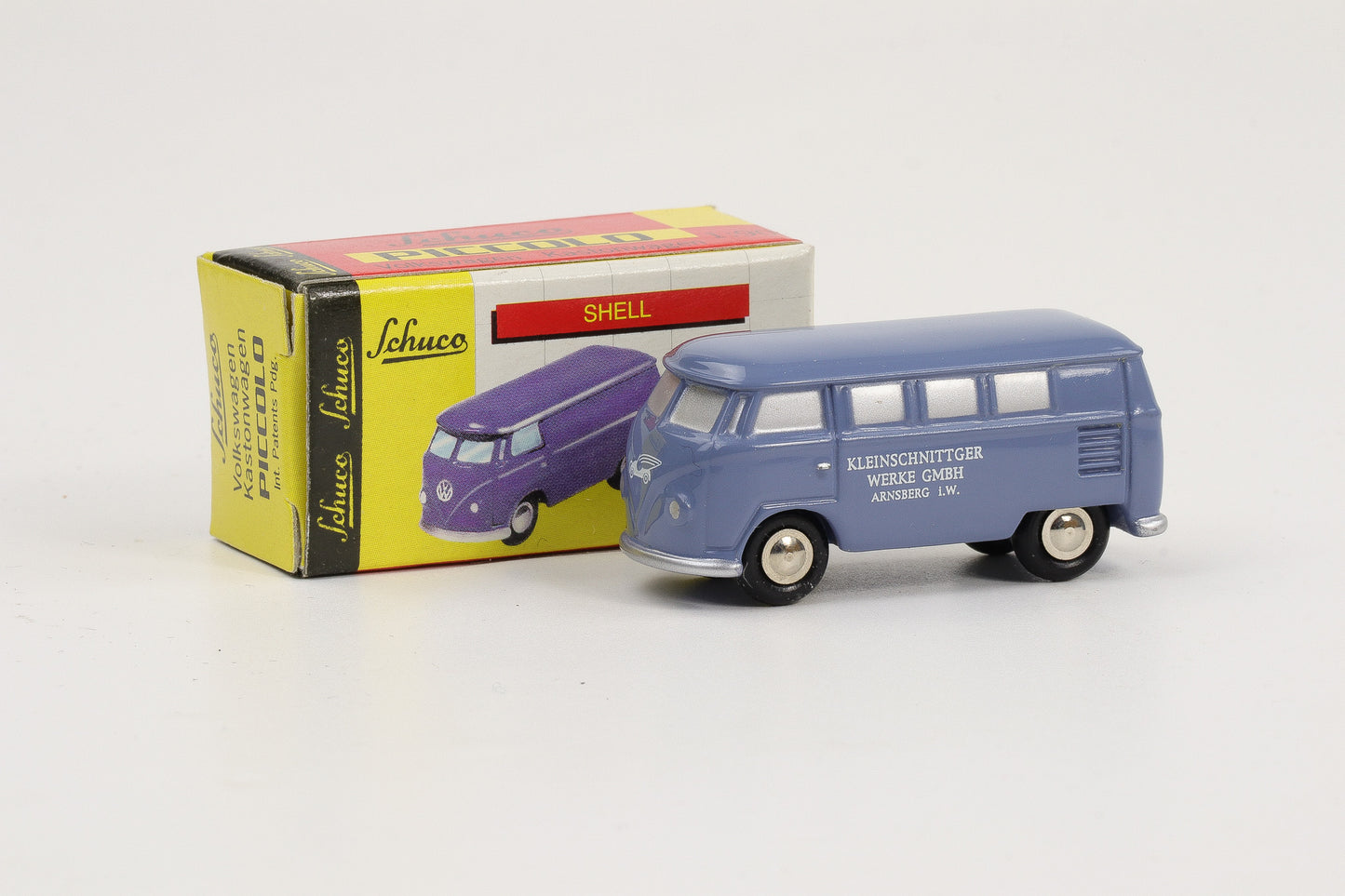 1:90 Schuco Piccolo VW T1 Bus Bulli Kleinschnittiger Werke GmbH Arnsberg blau