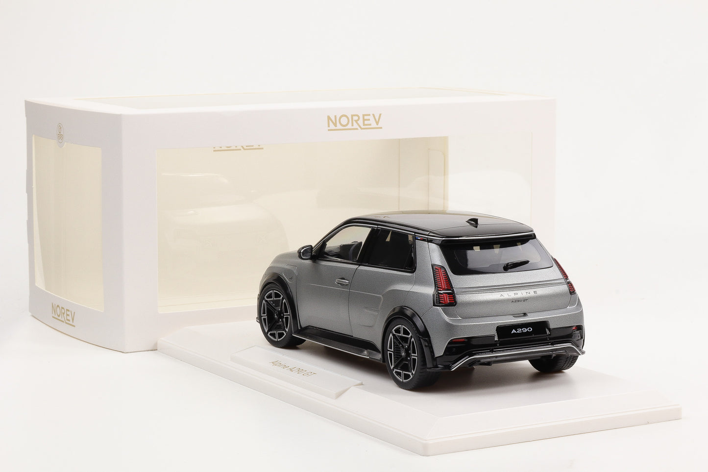 1:18 Norev Alpine A290 GT 2025 Matt Tornade Grey & Black 185451