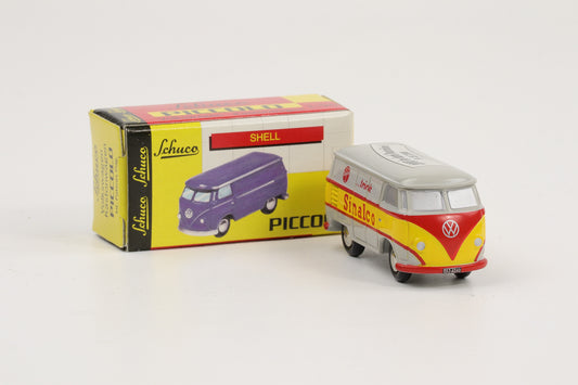 1:90 Schuco Piccolo VW T1 Bus Bulli Sinalco 2000 km durch Deutschland grau-gelb-rot