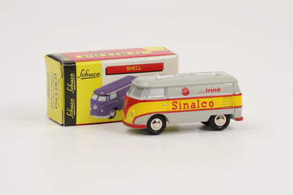 1:90 Schuco Piccolo VW T1 Bus Bulli Sinalco 2000 km durch Deutschland grau-gelb-rot