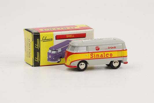 1:90 Schuco Piccolo VW T1 Bus Bulli Sinalco 2000 km durch Deutschland grau-gelb-rot