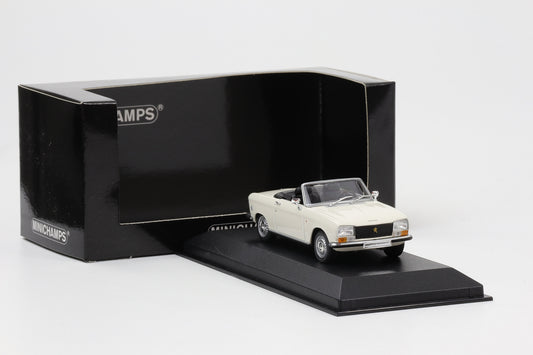 1:43 Minichamps Peugeot 304 Cabriolet 1972 Blanc Alaska / White