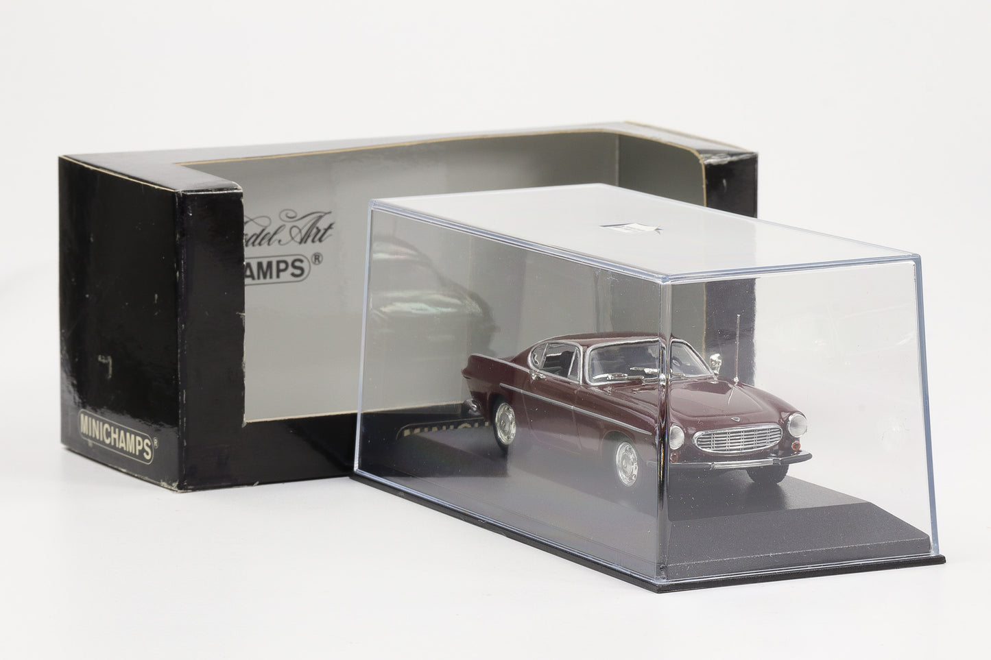 1:43 Minichamps Volvo P 1800 S Coupe 1969 Mörkröd / dunkelrot