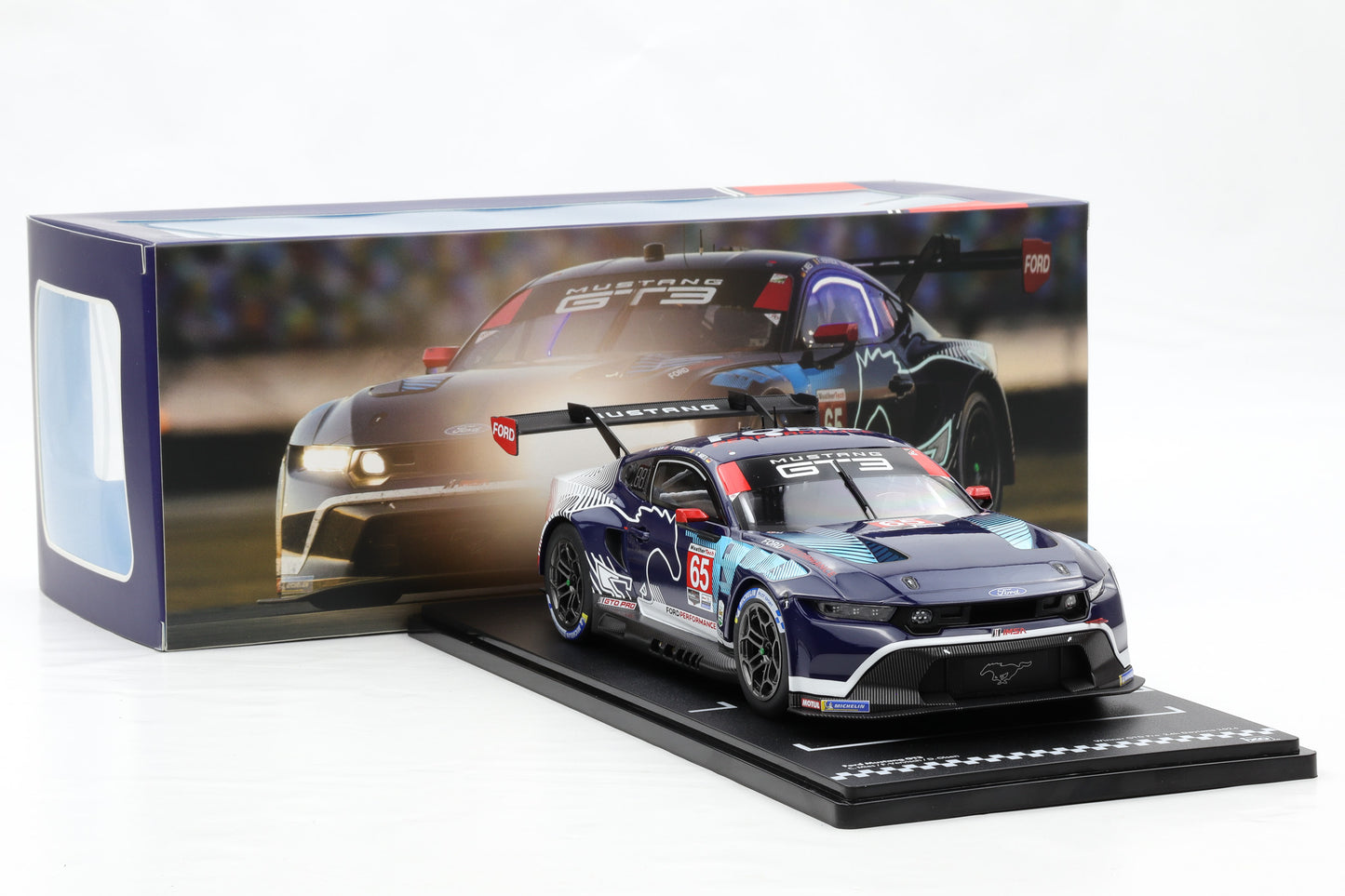 1:18 IXO Ford Mustang GT3 #65 Sieger GTD-Pro 24h Daytona 2025 Ford Multimatic