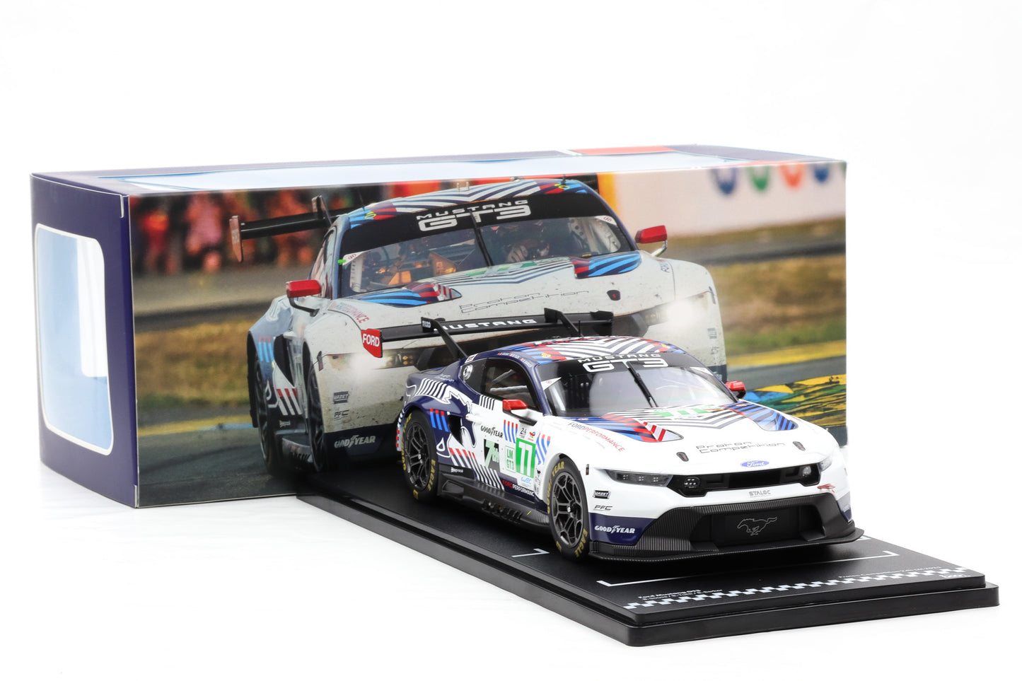 1:18 IXO Ford Mustang GT3 #77 24h LeMans 2025 Proton Competition