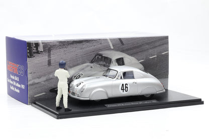 1:18 Porsche 356 SL #46 Class Winner 24h LeMans 1951 WERK83 + Figur