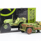 1:18 Jeep Willys 1944 US Army Military Vehicle Dirty Green American Diorama