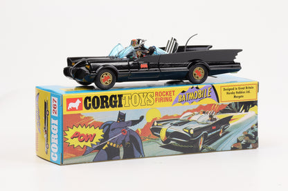 1:46 Corgi Toys Rocket Firing Batmobile with Figures Nr. 267 Repro
