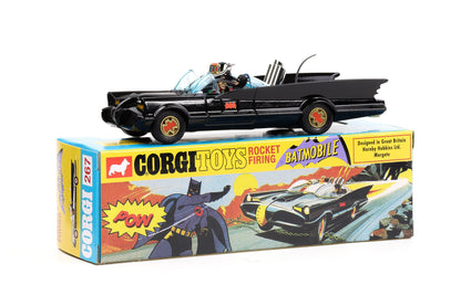 Corgi Model Club Toys Rocket Firing Batmobile with Figures Nr. 267 Repro