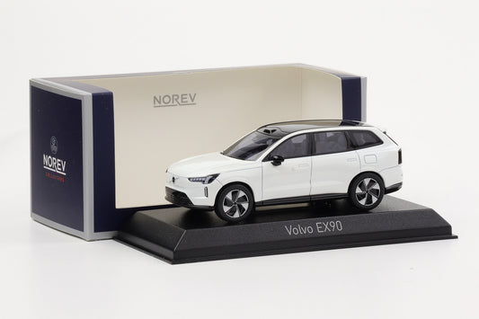 1:43 Volvo EX90 2024 Cristal white pearl Norev 870080