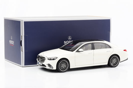 1:18 Mercedes-Benz S-Klasse AMG Line W223 2021 weiss metallic Norev