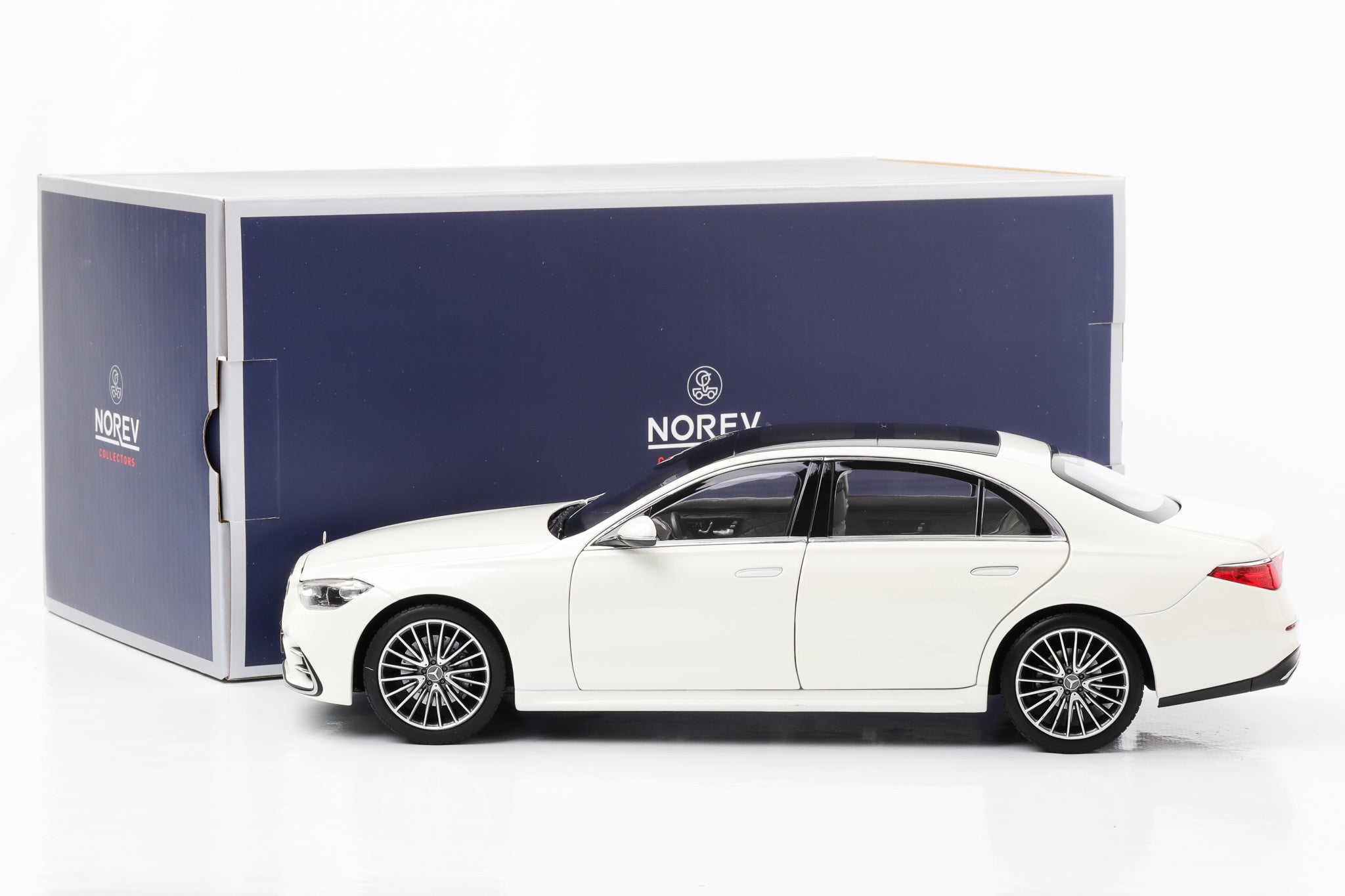 1:18 Mercedes-Benz S-Class AMG Line W223 2021 white metallic Norev –  motor-circuit